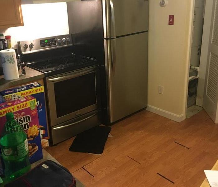the kitchen of an apartment